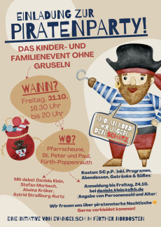 Einladung zur Piratenparty